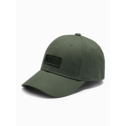 Ombre Men's baseball cap with visor and patch - khaki