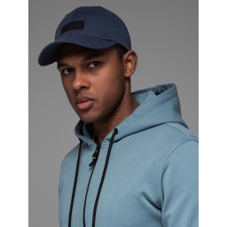 Ombre Men's baseball cap with rectangular patch - navy blue