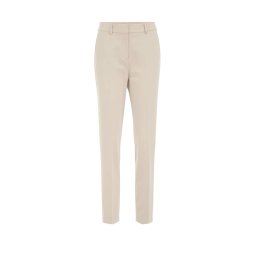 WE Fashion Pantaloni cu dungă bej