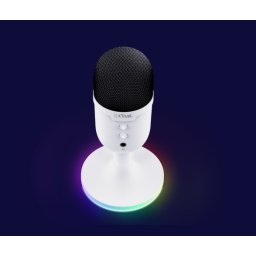 Microfon Trust cu fir GXT 234W Yunix, frecventa raspuns 100 Hz - 16.000 Hz, cardioid, senzitivitae 32 dB, alb
