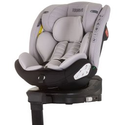 Scaun auto Chipolino Tourino I-Size 40-150 cm Ash Grey cu sistem Isofix