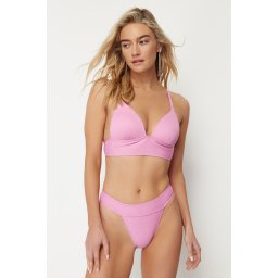 Colanți texturați Trendyol High Leg Bikini Bottoms