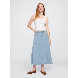 GAP Denim maxi skirt UltraSoft - Women's