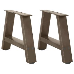 Picioare masuta de cafea în forma de A 2 buc 40x(30-31) cm otel GartenMobel Dekor
