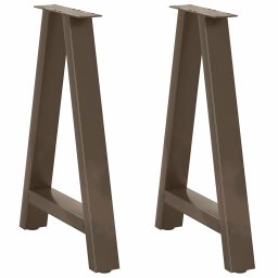 Picioare masuta de cafea în forma de A 2 buc 60x(72-73) cm otel GartenMobel Dekor