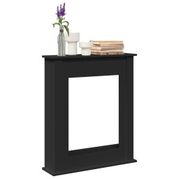 Masca de semineu, negru, 75x20x87,5 cm, lemn prelucrat GartenMobel Dekor