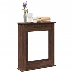 Masca de semineu, stejar maro,75x20x87,5 cm, lemn prelucrat GartenMobel Dekor