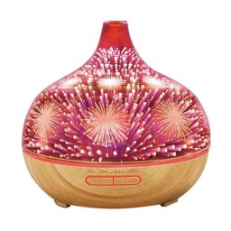 Difuzor Aromaterapie 3D capacitate 500 ml lumini LED multicolore model artificii