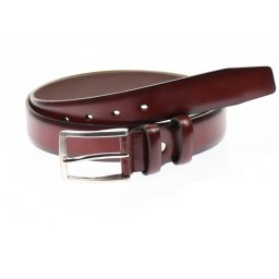 Curea barbati eleganta, din piele naturala visinie 3.5 cm - DR1320VIS