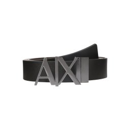 ARMANI EXCHANGE Curea maro / negru / argintiu