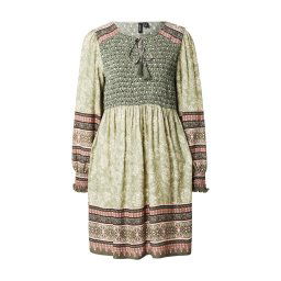 VERO MODA Rochie 'VMADDIE' gri taupe / verde pastel / verde închis / roz