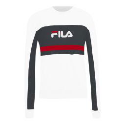 FILA Hanorac sport 'LISHUI' gri metalic / roşu închis / alb