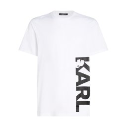 Karl Lagerfeld Tricou negru / alb