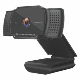 Camera Web Conceptronic Amdis 2K Super HD, 5MP, Autofocus, Microfon, USB, Black, AMDIS02B
