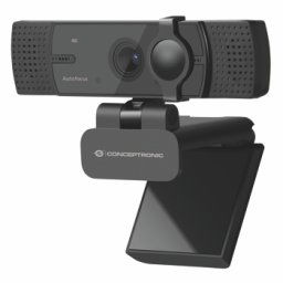 Camera Web Conceptronic Amdis 4K Ultra HD, 8.3MP, Autofocus, Microfon Dual, USB 2.0/USB-C, Black, AMDIS07B