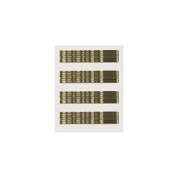 Agrafe profesionale de par, ondulate, maro 70 mm - 24 buc