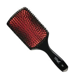 Perie de par profesionala mare, plata si dreptunghiulara, din par natural - 1 buc