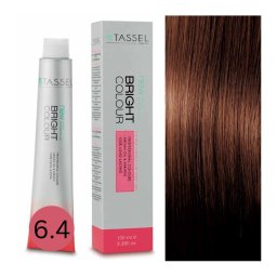 Vopsea de par cu keratina, ulei de argan si amoniac Bright Color nr 6.4, Blond Inchis Cupru - 100 ml