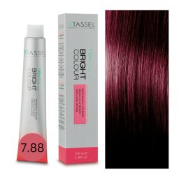 Vopsea de par cu keratina, ulei de argan si amoniac Bright Color nr 7.88, Violet Intens - 100 ml