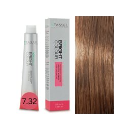 Vopsea de par cu keratina, ulei de argan si amoniac Bright Color nr 7.32, Blond Bej Mediu - 100 ml