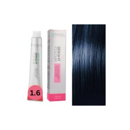 Vopsea de par cu keratina, ulei de argan si amoniac Bright Color nr BM1.6, Albastru Metalic - 100 ml