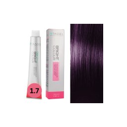 Vopsea de par cu keratina, ulei de argan si amoniac Bright Color nr VM1.7, Violet Metalic - 100 ml