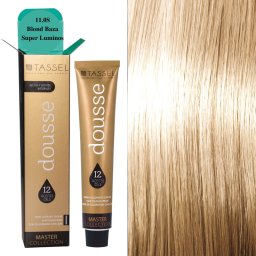 Vopsea de par cu 12 uleiuri hranitoare si putin amoniac Dousse Tassel nr 11.0S, Blond Baza Super Luminos 100 ml