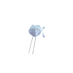 Accesoriu pentru par, trandafir alb cu perle si pietricele (strasuri), pentru mireasa - 1 buc