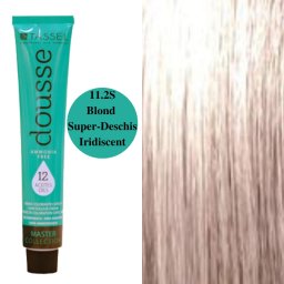 Vopsea fara amoniac cu 12 uleiuri hranitoare pentru par Dousse Tassel nr 11.2S, Blond Super Deschis Iridiscent - 100 ml