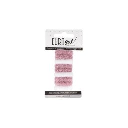 Elastice pentru par Eurostil mici, albe si roz - set de 9 buc