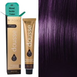 Pigment de par cu 12 uleiuri hranitoare si putin amoniac Dousse Tassel nr 7V, Blond Mediu Violet 100 ml