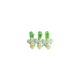 Clama pentru par cu printesa verde deschis, tip clips - set de 3 buc
