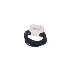 Elastic pentru par negru, din material rezistent - set de 8 elastice