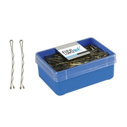 Set Agrafe Profesionale Ondulate pentru Coafură 6,5 cm - Bronz, 150 buc.