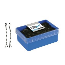 Set Agrafe Profesionale Negre pentru Coafor 6,5 cm - Ondulate, 150 bucăți