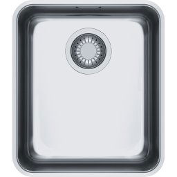 Chiuveta Franke Aton 122.0204.647 ANX 110-34, 370 x 430mm, Montare sub blat, 1 cuva, Inox satinat
