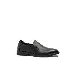 Pantofi bărbați Mels fără șiret, negri, din piele naturală FNX16235-43 EU