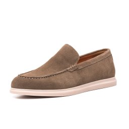 Pantofi barbati casual, piele naturala nabuc, 7CCJ60001B-04, maro
