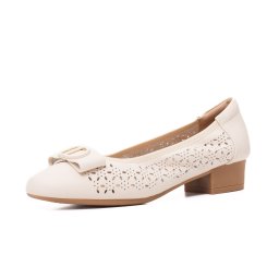 Pantofi dama eleganti, piele naturala, M4M460006B 52-N, crem