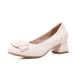 Pantofi dama eleganti, piele naturala, M4M460008C 52-N, crem