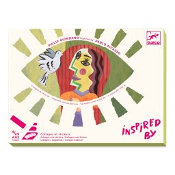 Atelier creativ cap patrat inspired by picasso, djeco