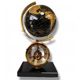 Ceas World Black - Gold Marble Luxury