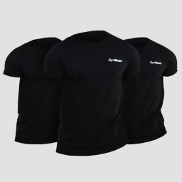 GymBeam Tricou Basic 3Pack Black M - 3pack