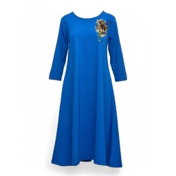 Rochie A-Shape Cu Imprimeu Floare - ametist, L/XL