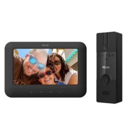 Kit videointerfon analogic Hikvision HiLook VI-K12P, 4 fire, ecran 7" TFT, Camera 2MP FULL HD, plug and play