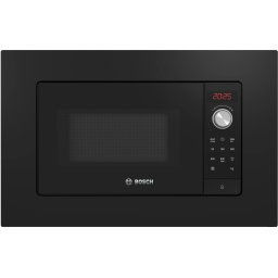 Cuptor cu microunde incorporabil Bosch BFL623MC3, 800 W, 20L, Autopilot 7, Afisaj LED, QuickStart, Program autocuratare - hidroliza, Negru