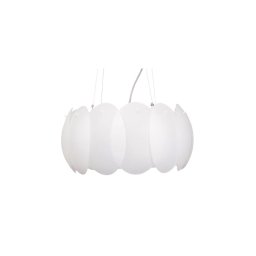 Ideal Lux - Lustră suspendată pe cablu OVALINO, 5xE27/60W/230V, Ø 44 cm, albă