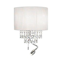 Ideal Lux - Aplică LED de perete OPERA, 2xE14/40W/230V + LED/1W, alb