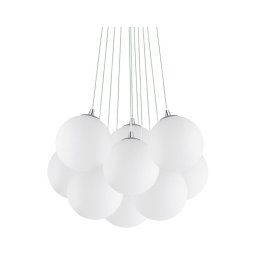Ideal Lux - Lustră suspendată pe cablu MAPA 11xE14/40W/230V Ø 58 cm albă