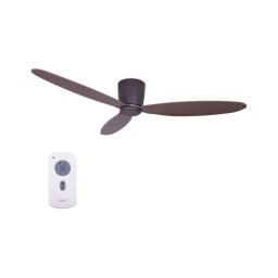 Lucci air 212883 - Ventilator de tavan AIRFUSION RADAR, finisaj lemn/maro, Ø 132 cm + telecomandă